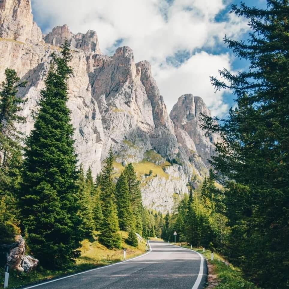road through the mountains