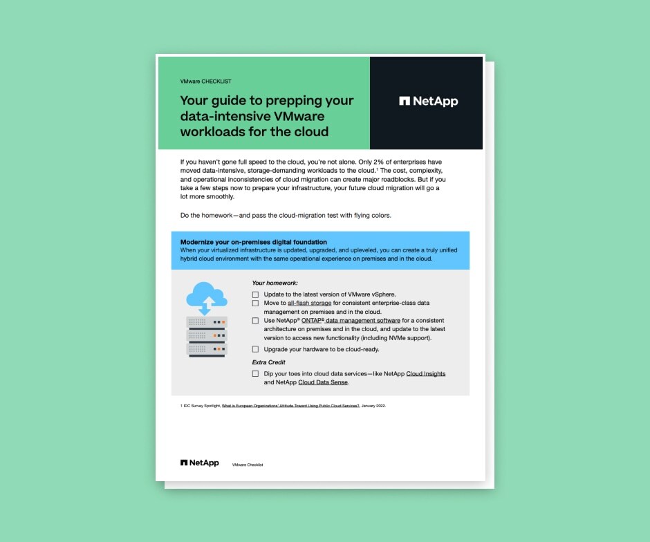 Your guide to prepping your data-intensive VMware