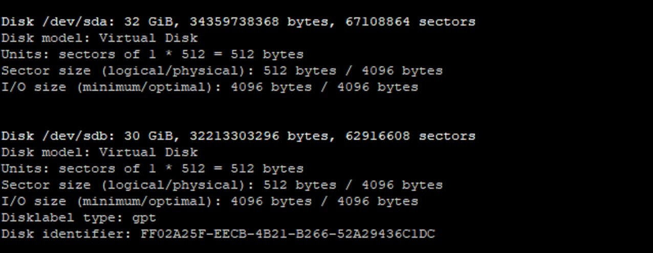Check available disks