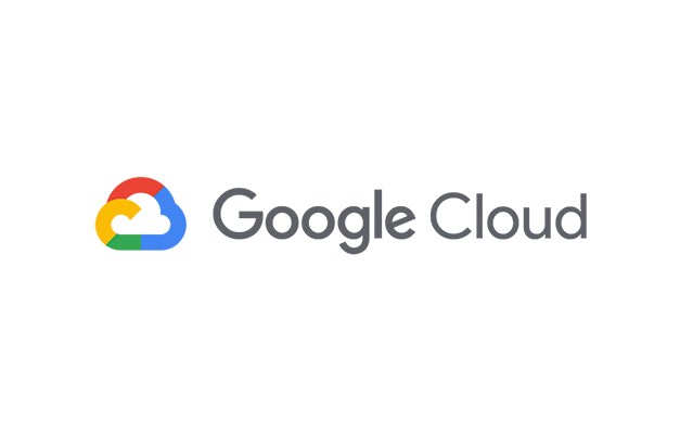 Esboço de nuvem multicolorida seguido pelas palavras Google Cloud
