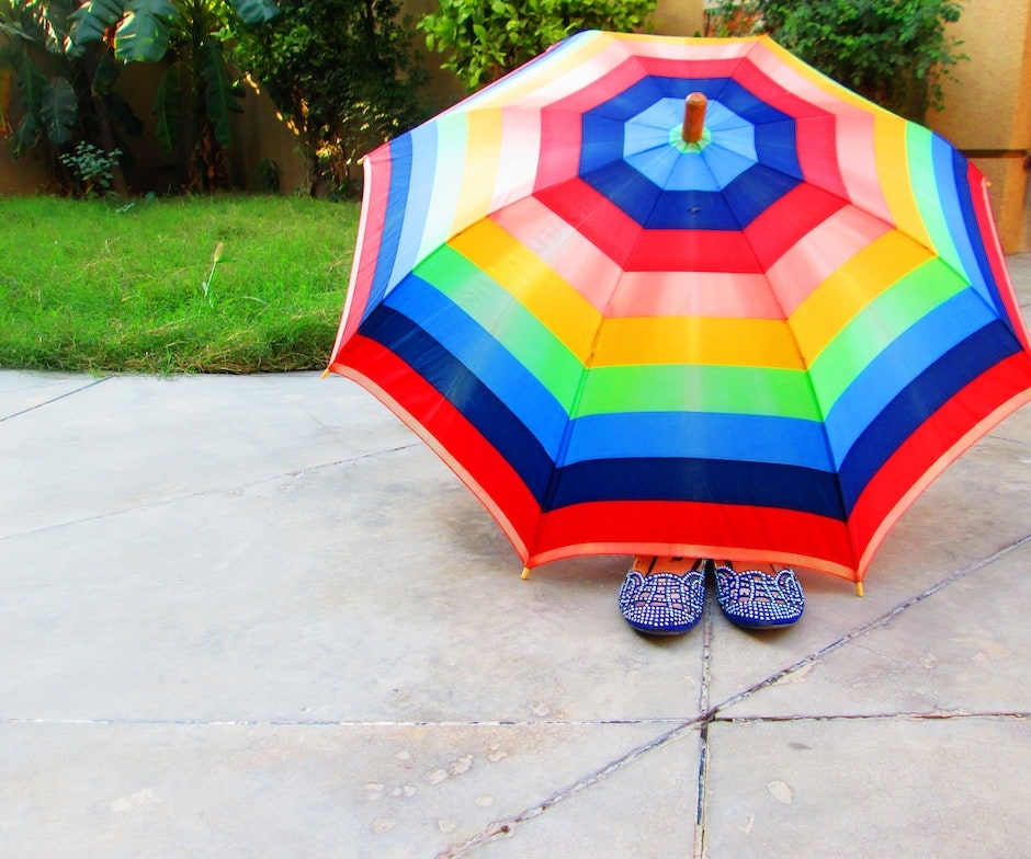 rainbow umbrella