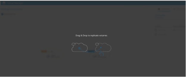 Drag Drop Replication Screen