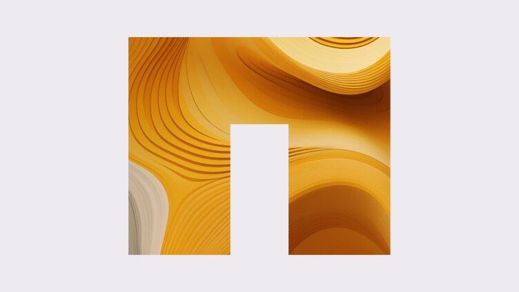 Logo NetApp à vagues jaunes