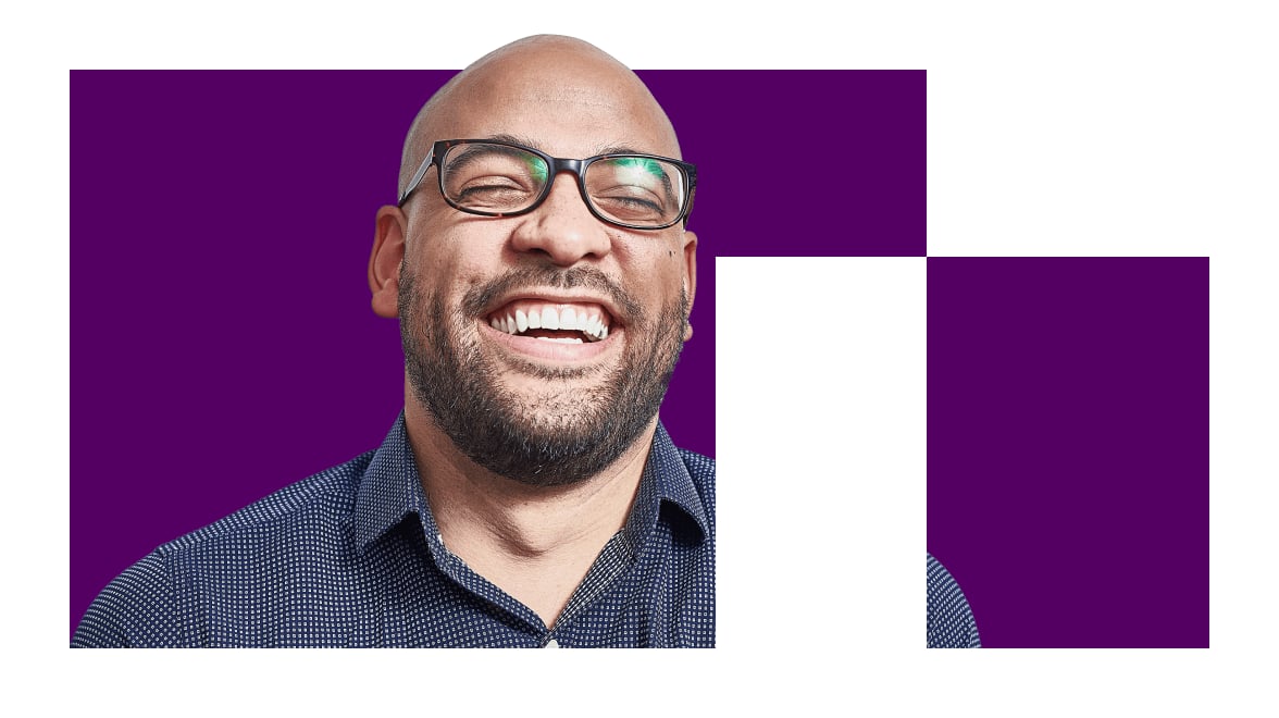 man smiling