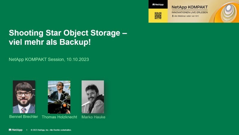 Shooting star object storage