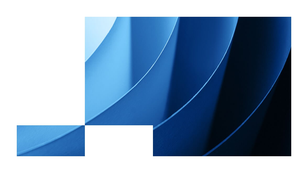 animação de meio círculo azul