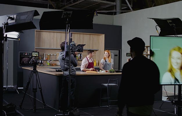 a film set