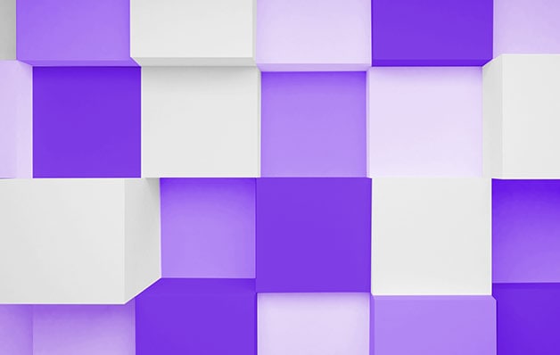 Blocs violet et blanc