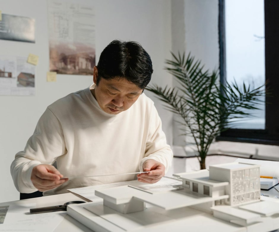 person working