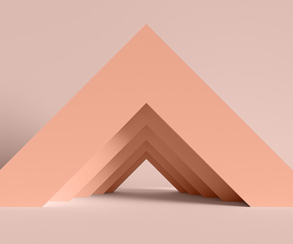 multiple pink arches