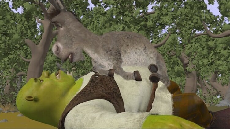 Shrek animation frame