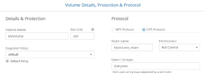 Cloud Manager dialog