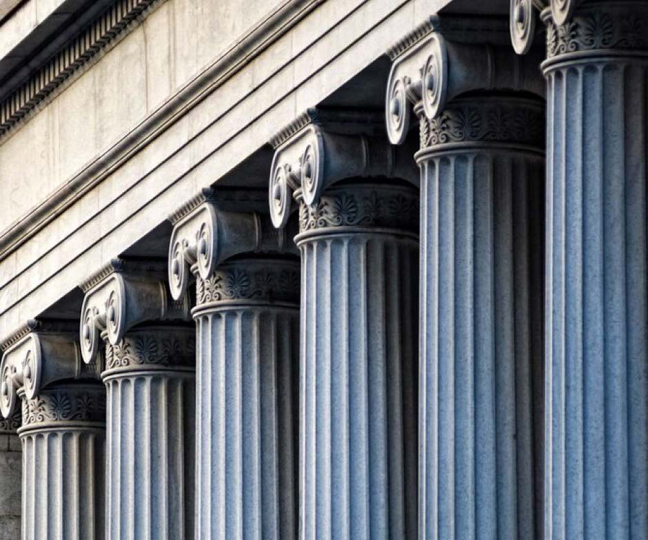 Roman-style columns