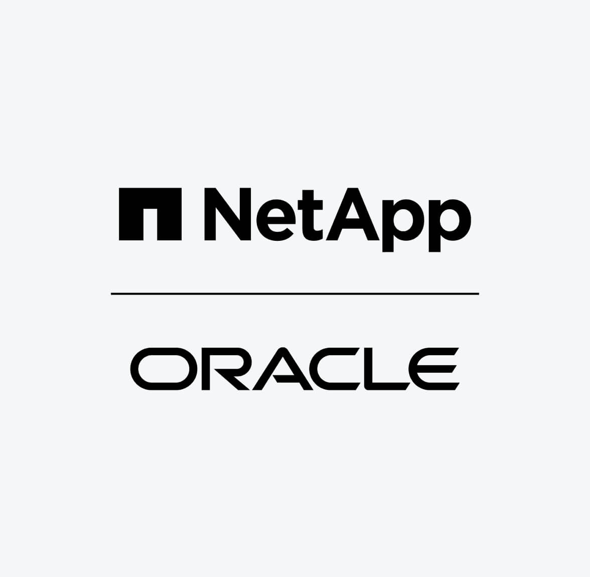 NetApp and Oracle logo