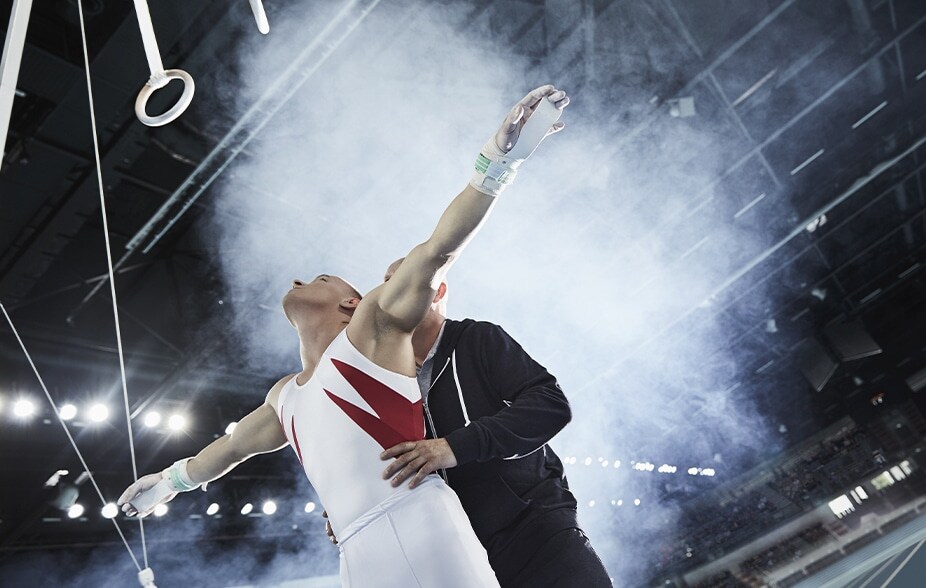 entraînement de gymnastique