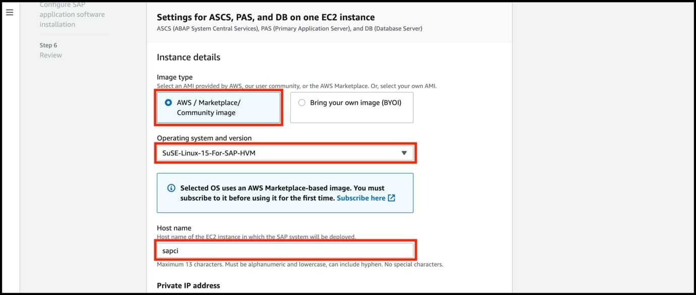 EC2 instance settings