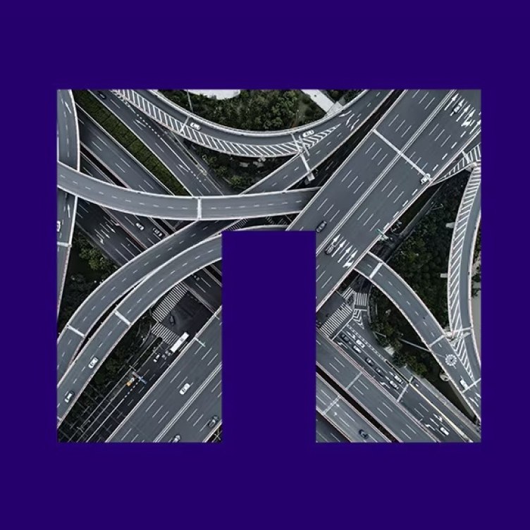 Top view of the roads