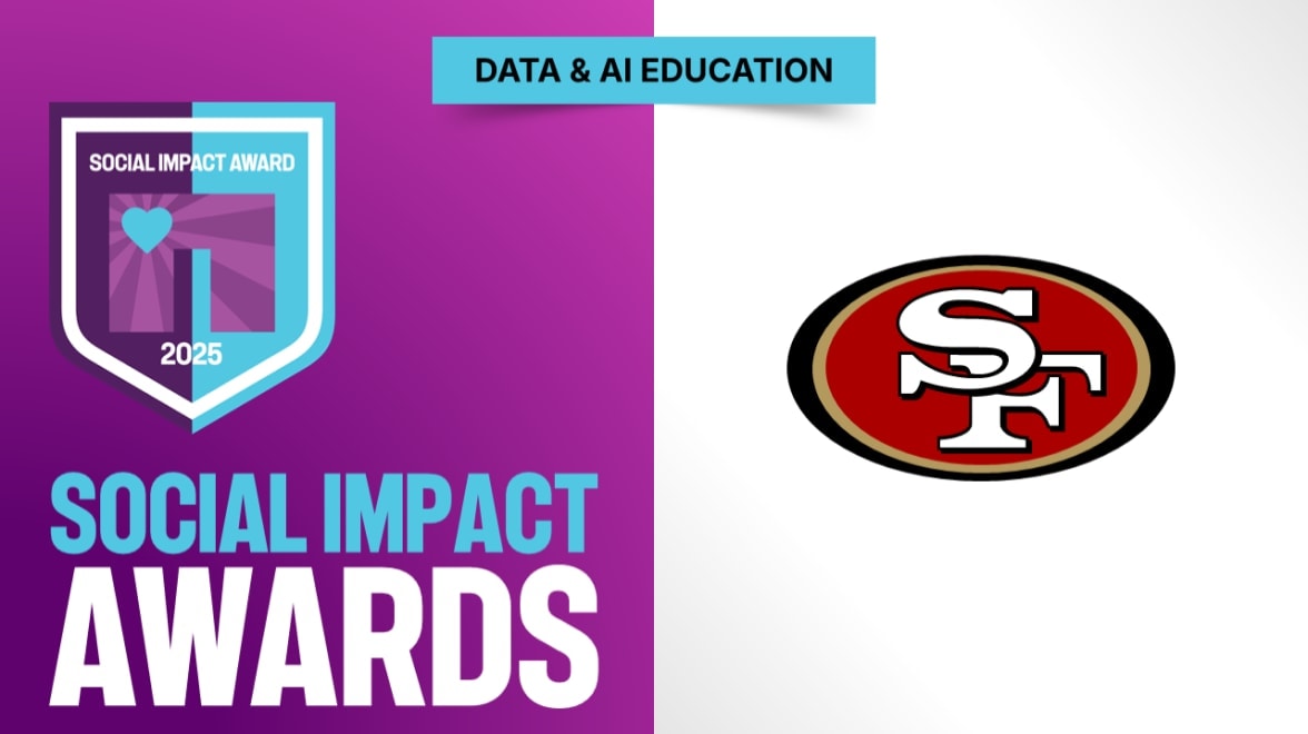 Prêmios de impacto social do cliente INSIGHT 2025, com o logotipo 49ers
