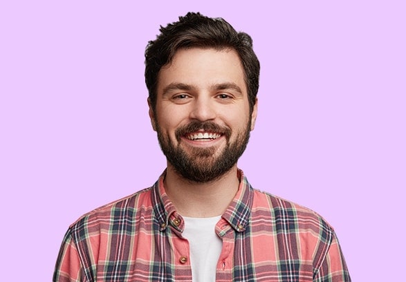 man smiling
