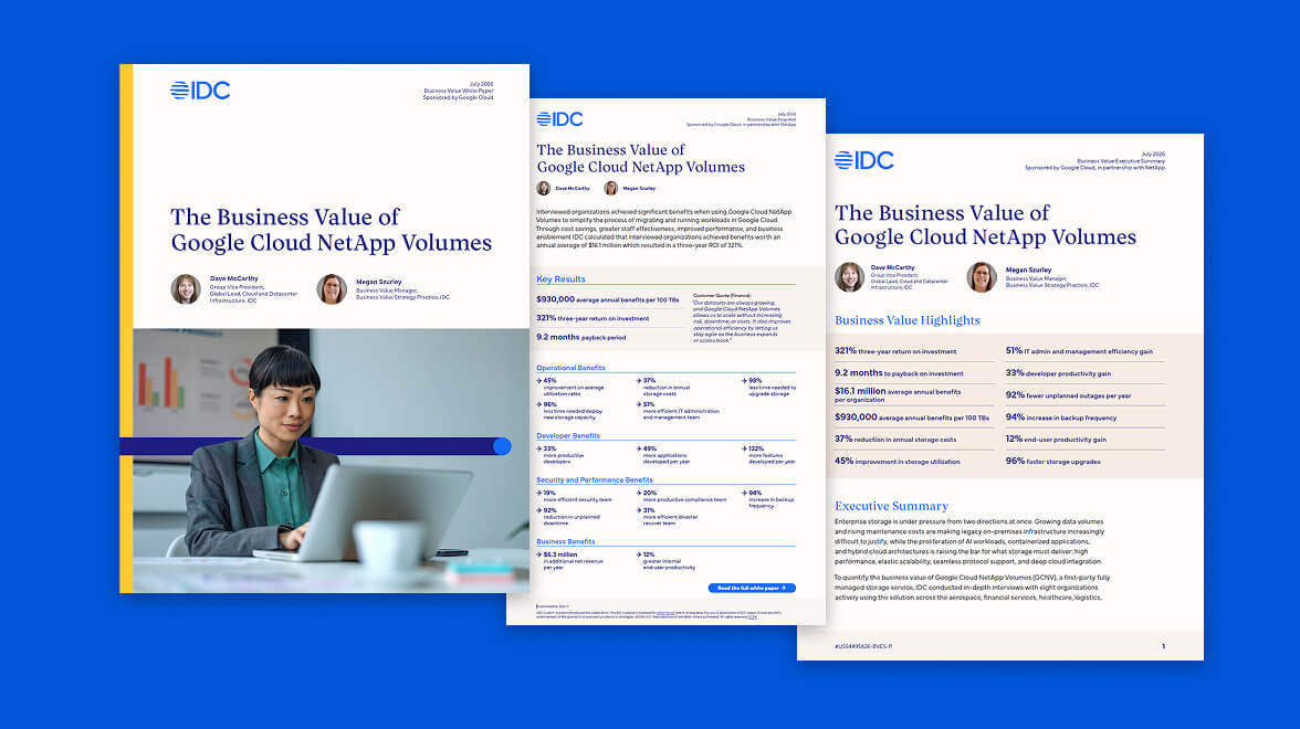 IDC business value report