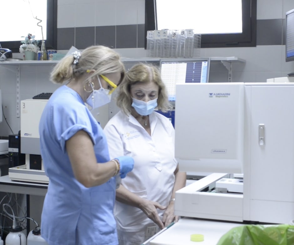 Trabajadoras de laboratorio