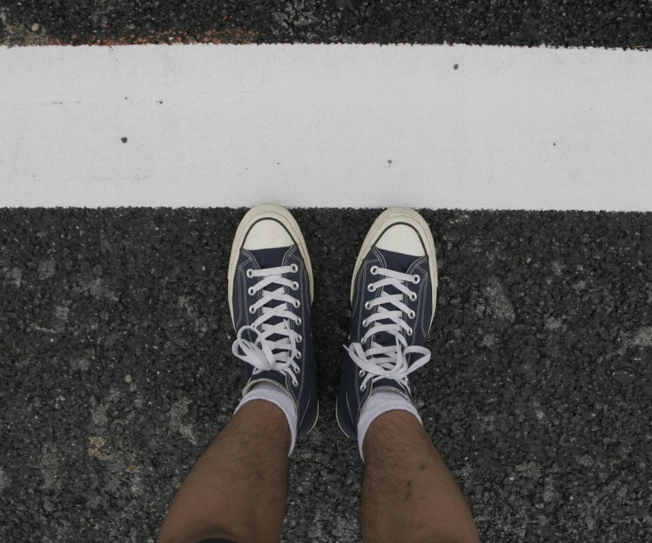 person wearing shoes