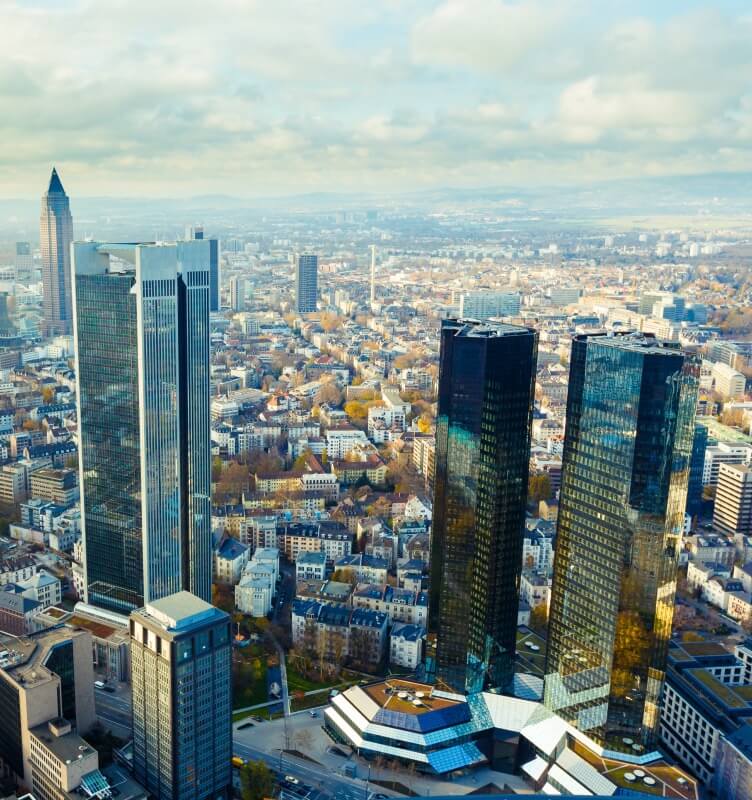 Skyscrapers in Frankfurt, Germany