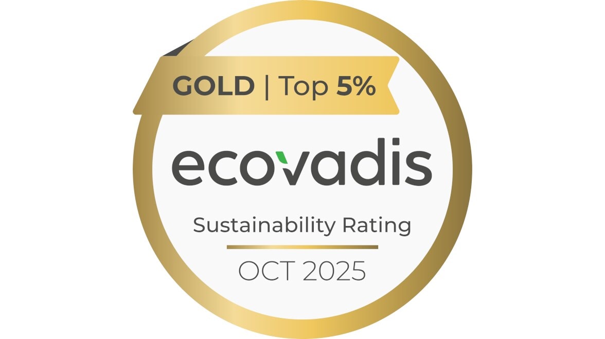 Notation Gold | Top 5 - EcoVadis - Évaluation de la durabilité, octobre 2025