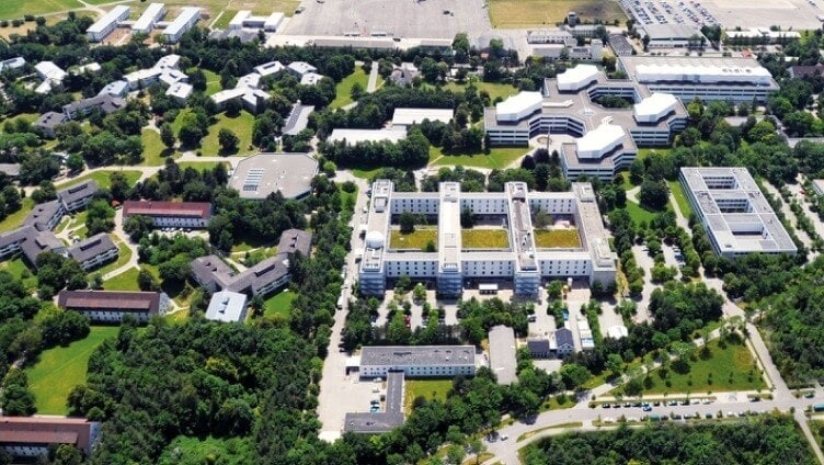 Aerial view of the campus