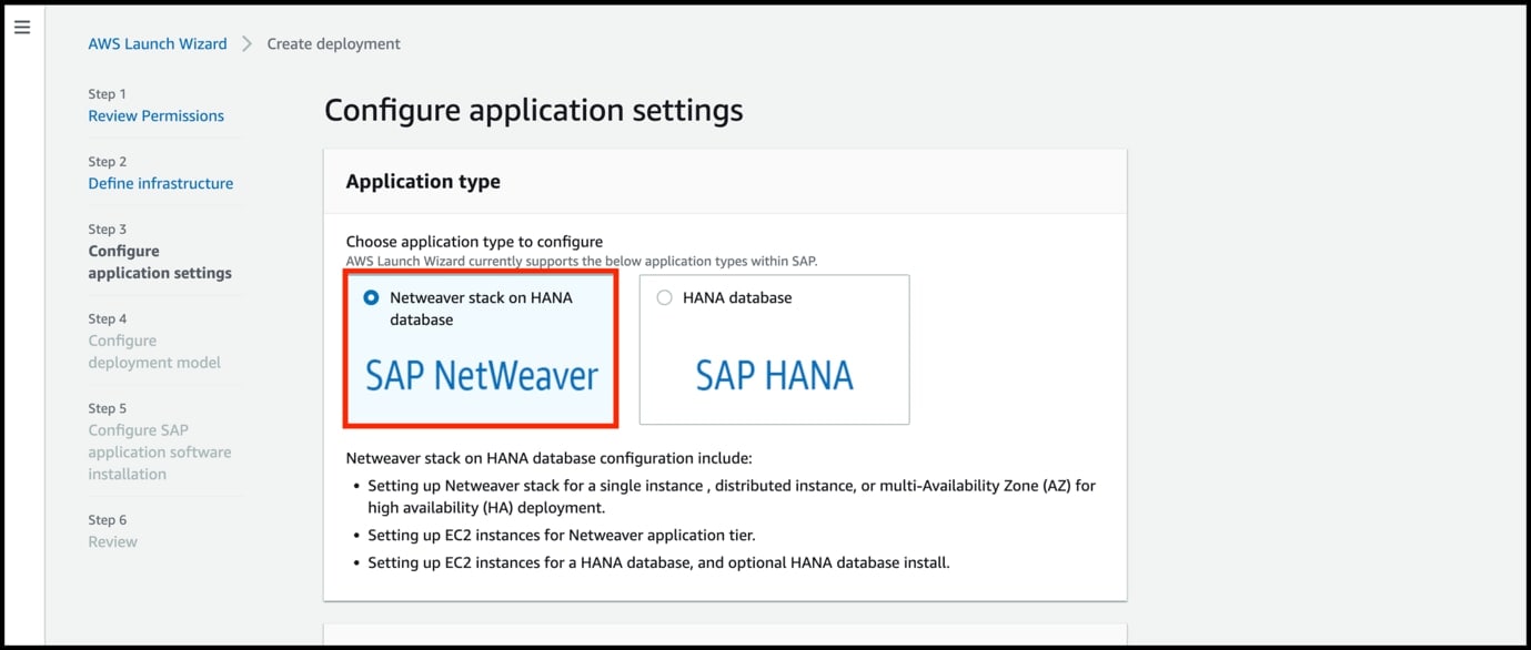 Configuration Application Setting