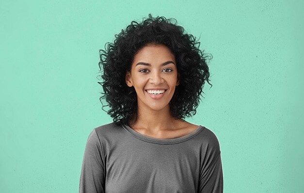 woman smiling