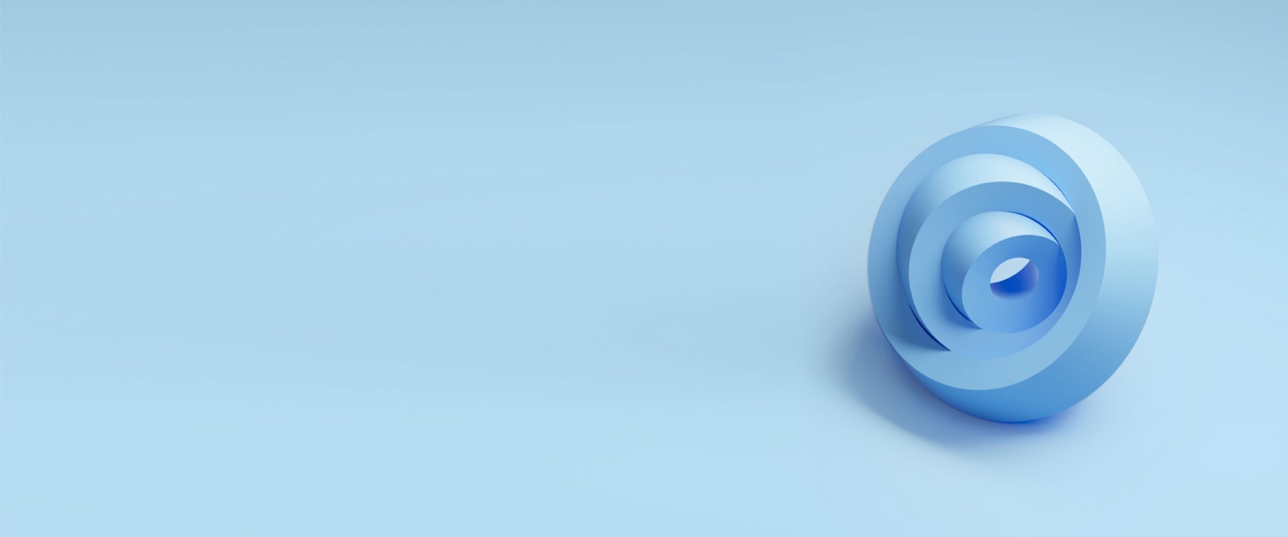 Blue shape on a blue background