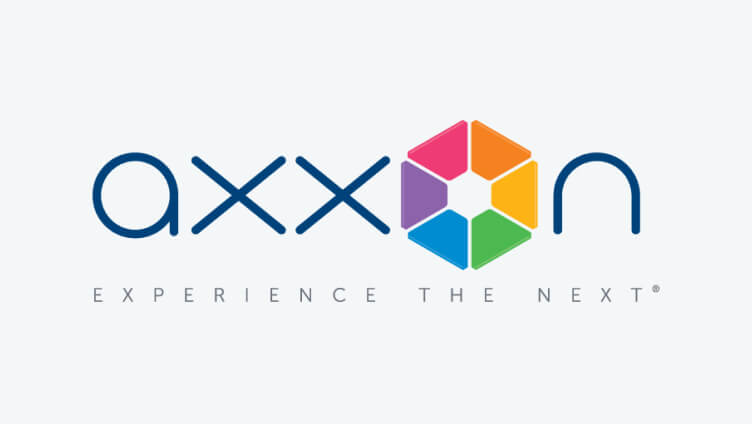 „Axxon EXPERIENCE THE NEXT“-Logo