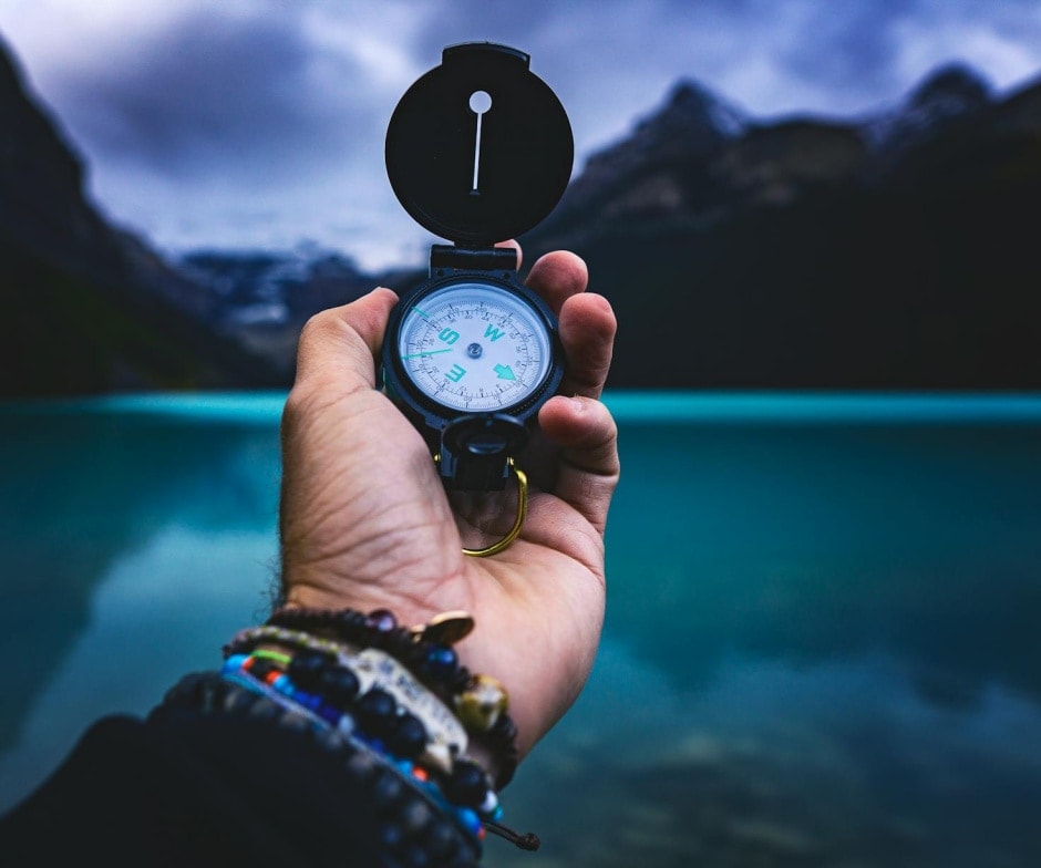 hand holding pocket watch
