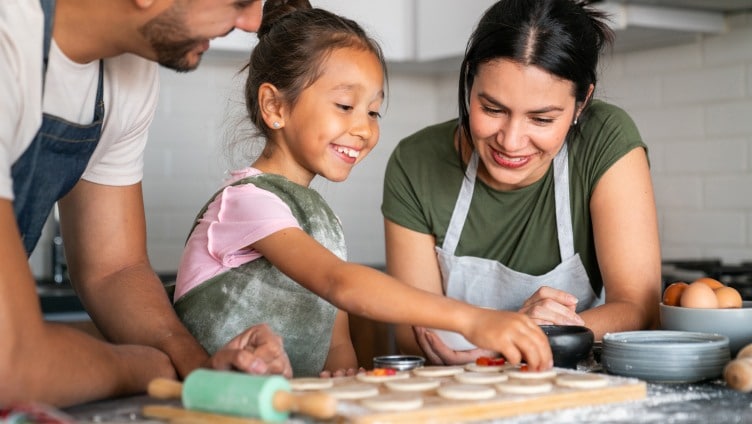 Cooking with kid