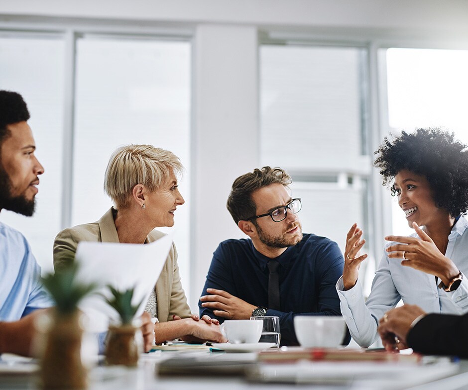 people in a meeting