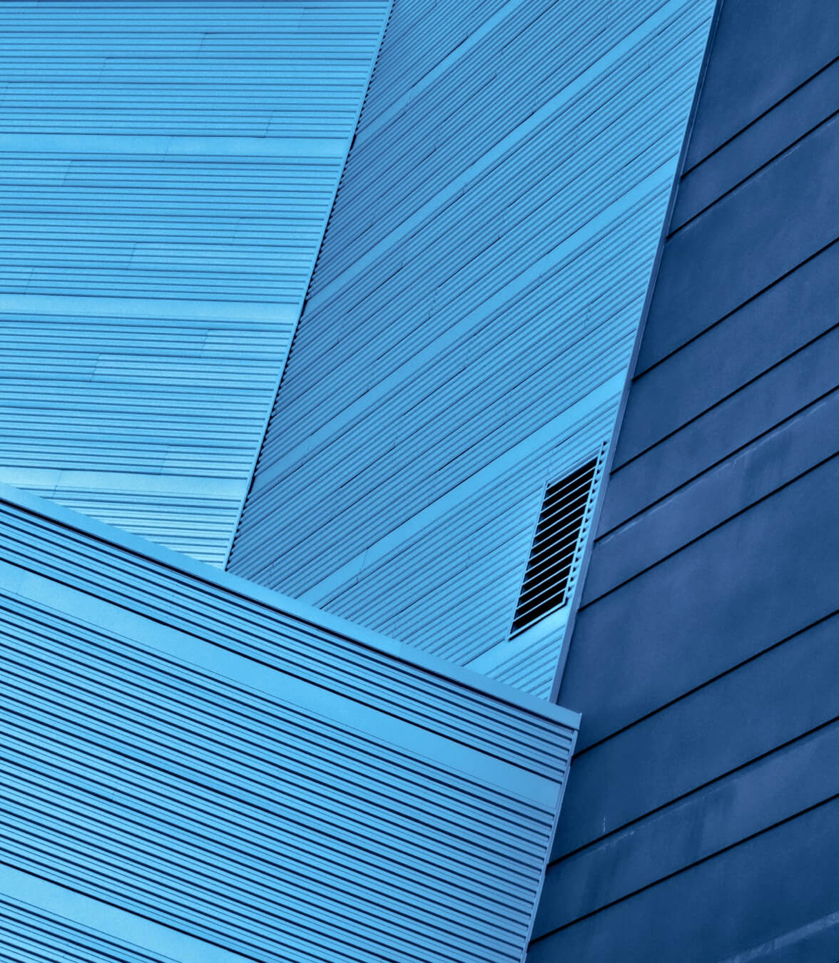 Blau schattierte Planken