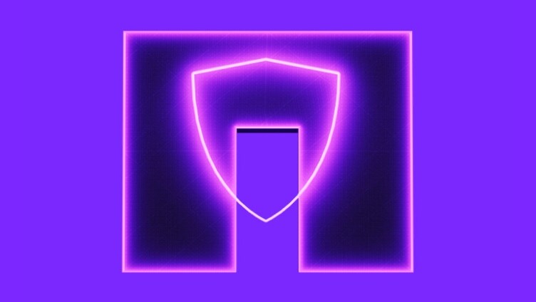 Logotipo da NetApp com fundo roxo