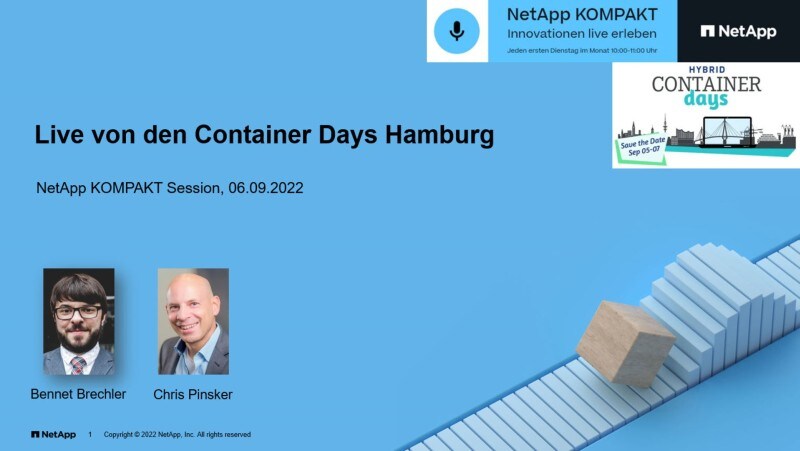 Live von den Container Days Hamburg