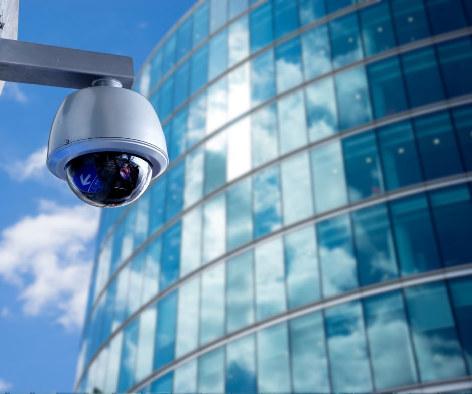 camera attached to building