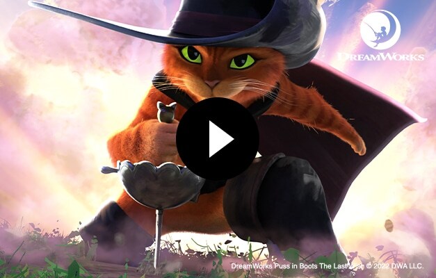 El gato con botas de DreamWorks Animations