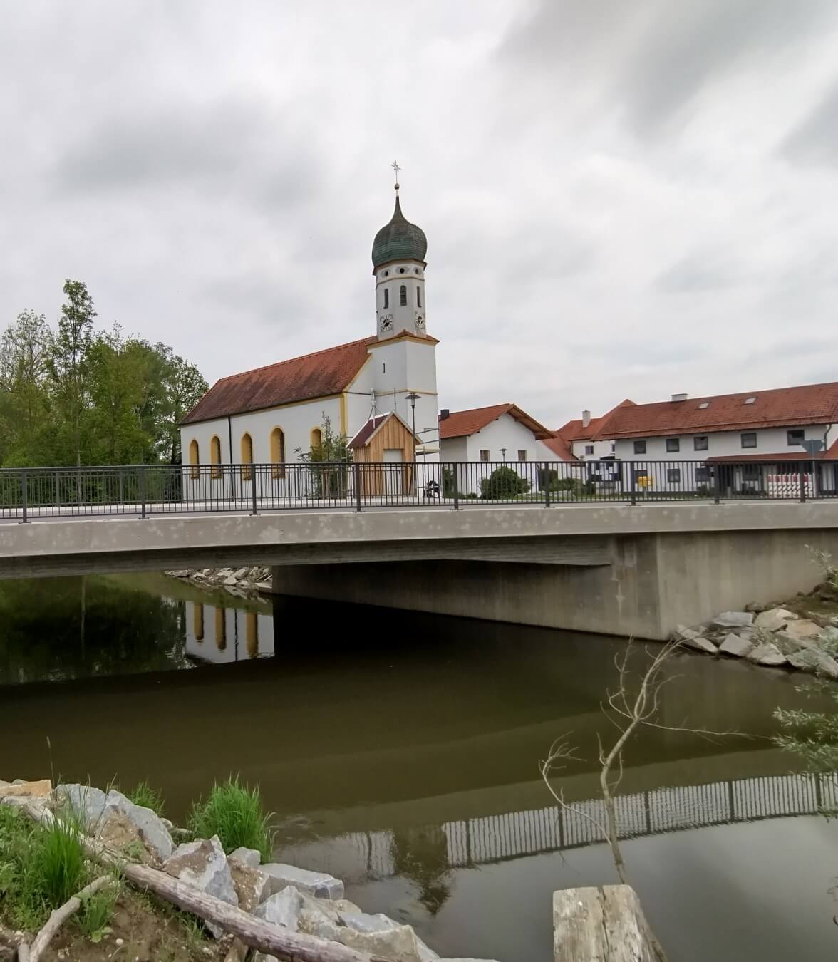 Outside view of church on campus