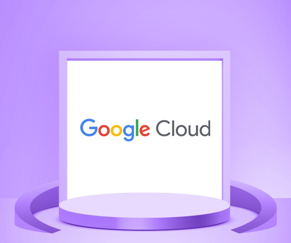 Google Cloud logo stand