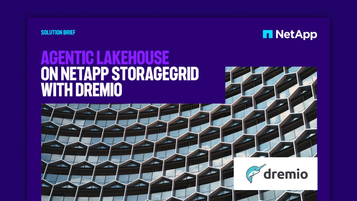 Dremio: Agentic lakehouse en NetApp StorageGRID con Dremio