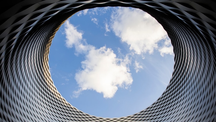 Stock image looking up at the sky
