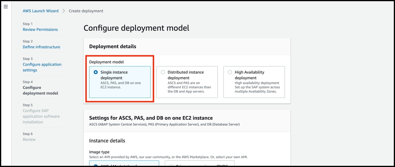 Configure Deployment Model